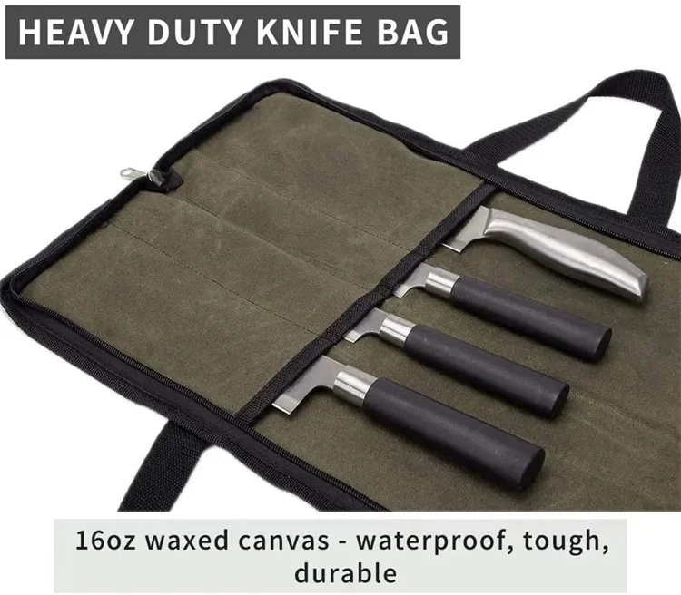 Portable Kitchen Storage Bag Carrying Knife Holder Multifunction Chef Knife Roll Tool Bags