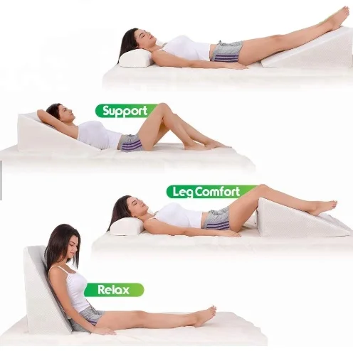 Sterling Reputation Health Pregnant Woman Memory Foam Back Rest Bamboo Bed Wedge Pillow