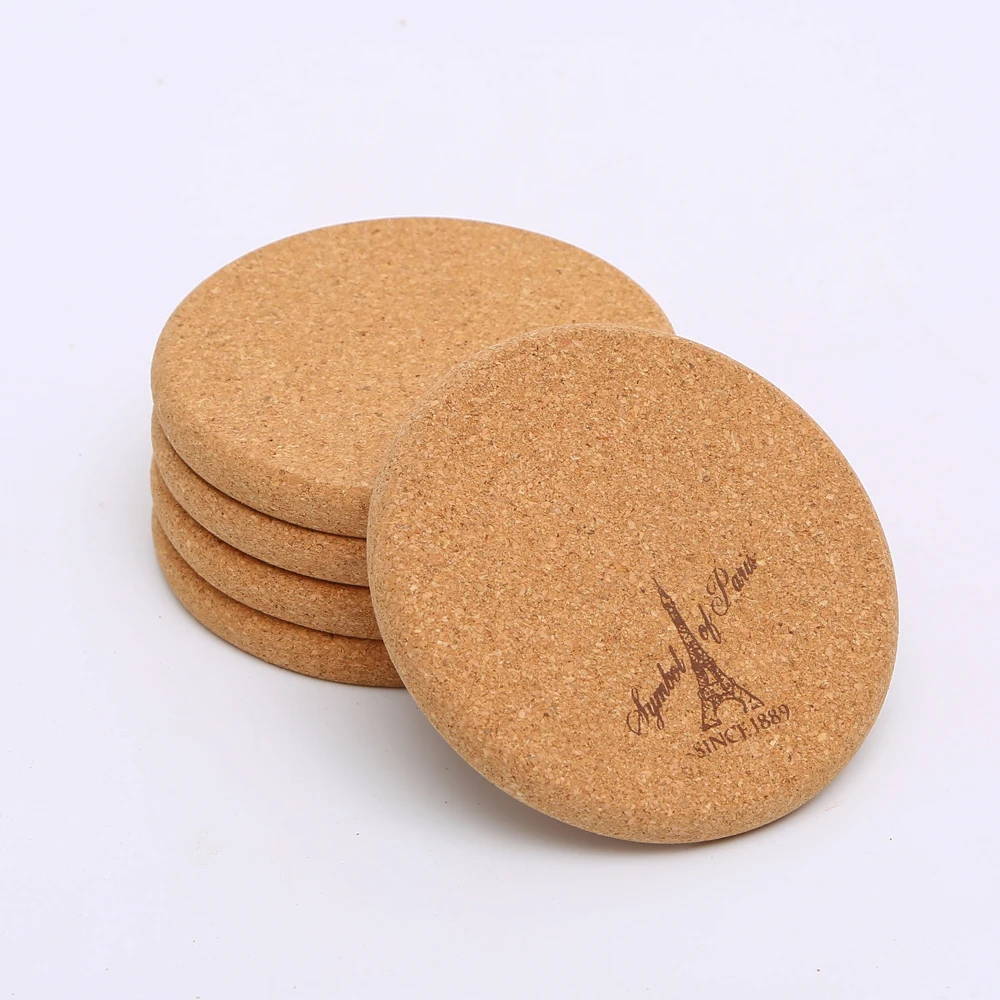 Cork Cup Coaster Custom Design Protective Water for drinks