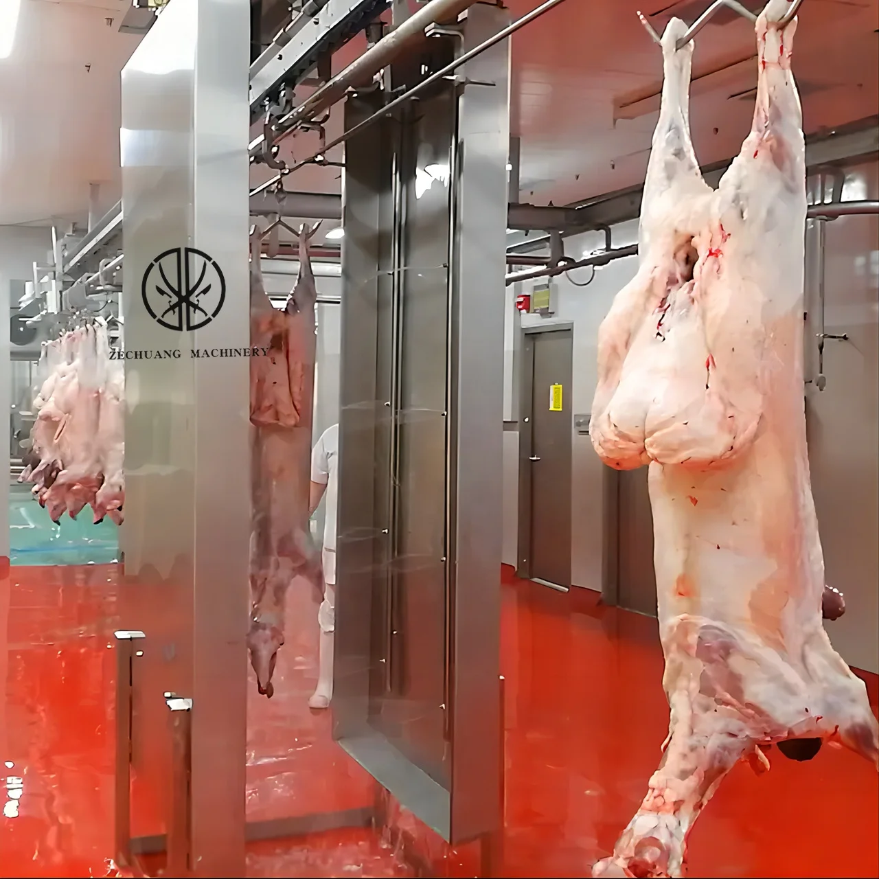 Hot Price Complete 300 Sheep Slaughterhouse Price Of Lamb Cleaning Machine For Meat Mutton Plant Goat Washing Machinery