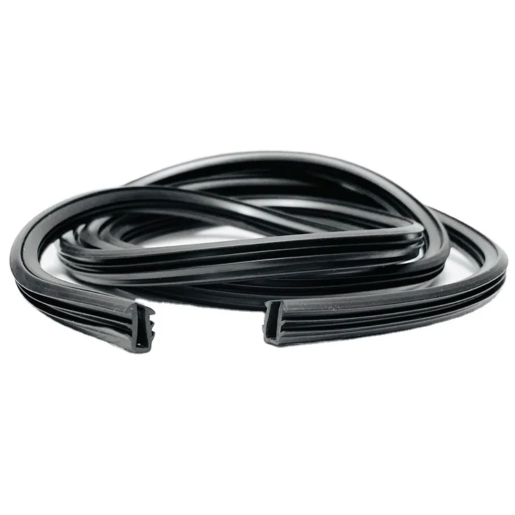 Security door seal strip high resilience anti-noise rubber metal door weatherstripping