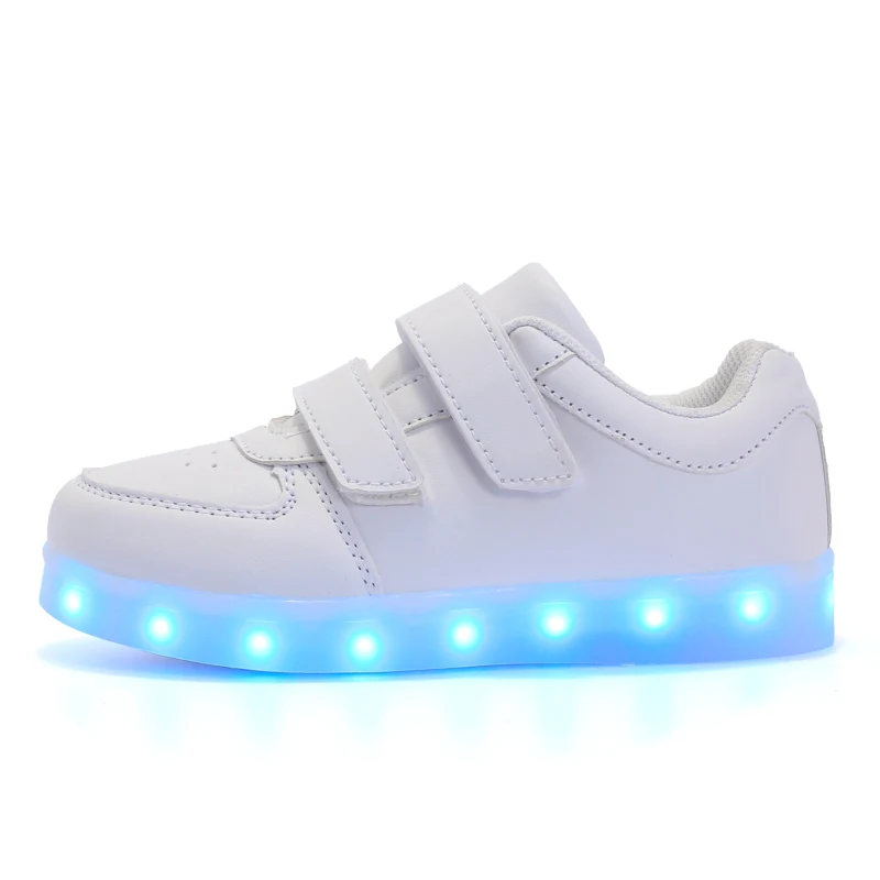 
Size 25-37 LED Shoes for Kids Girls Boys USB Charge Glowing Lighted Shoes Kids Shoes with Lights Luminous Sneakers for Children 