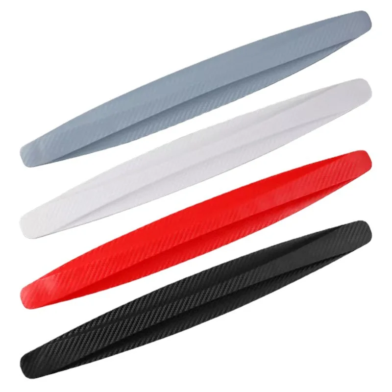 PUERXIN Car 2 Pcs Universal Door Edge Strips Sticker Anti-collision Carbon Fiber Anti Scratch Auto Rear Bumper Corner Protector