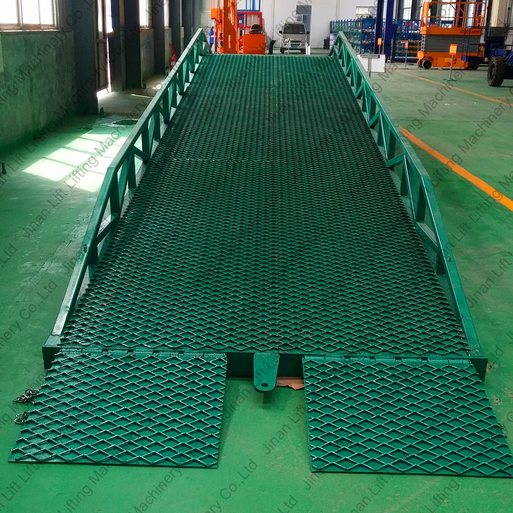 Factory 6ton-20ons hydraulic mobile container access ramp adjustable truck movable ramp for forklift loading ramps