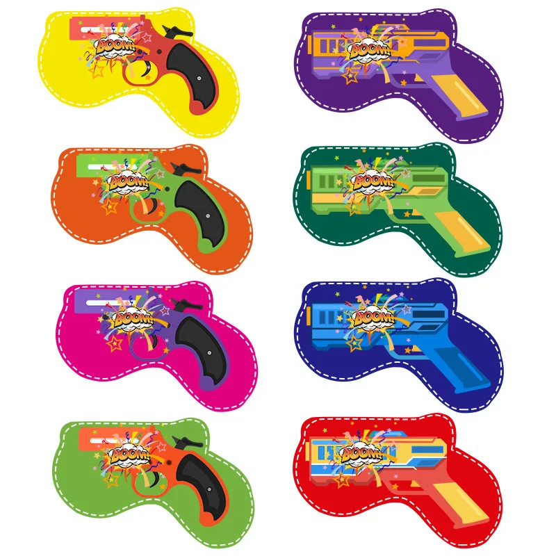 Inflatable Toy Fireworks Gun, Handheld Confetti Poppers Cannons, for Birthday Graduation Fun Party Supplies