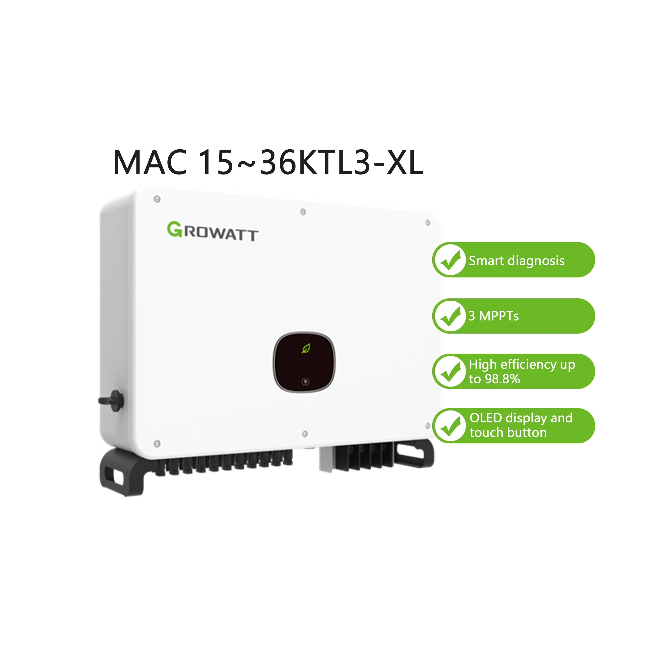 Solargrowatt hybrid inverter 5kw  15kw 25kw 20kw 36kw Power System On Grid Solar Inverter solar growatt inverter price