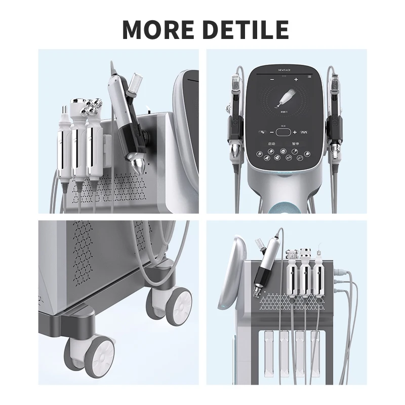 NV-WB09 NewFace Hydra Machine 9 In 1 H2o2 Oxygenation Glow Skin Care Aqua Peel Microdermabrasion Beauty Facial Equipment