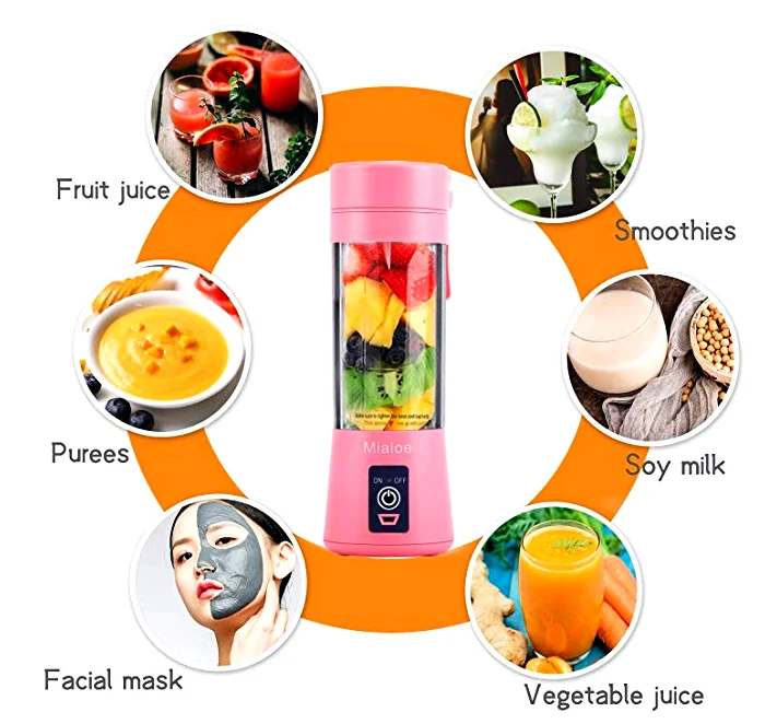 15oz BPA бесплатно детское питание для отдыха на открытом воздухе для дома и офиса USB соковыжималка Малый блендер качает смузи портативный блендер аккумуляторная батарея