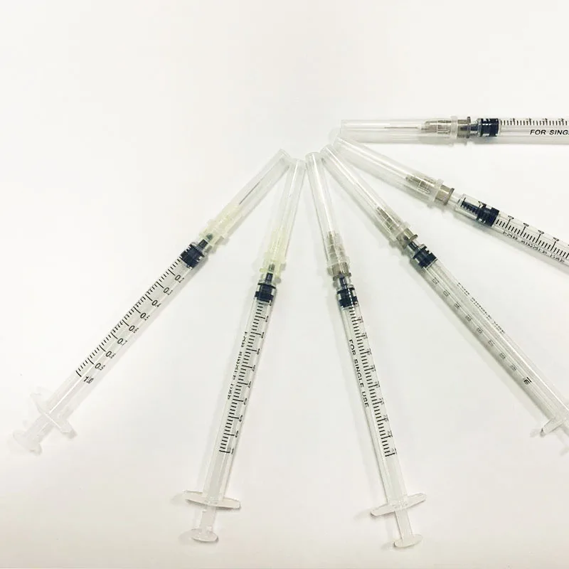 
Custom Cheap High Quality Luer lock 1ml Hospital Disposable Vaccine Syringe 
