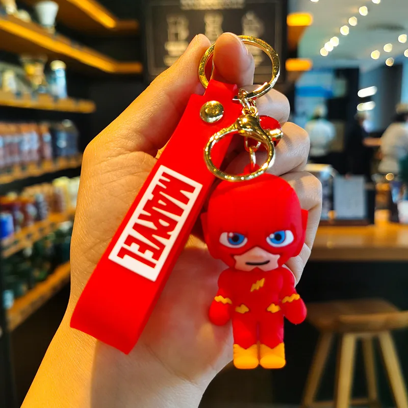 New Marvel Keychain Anime Figures Doll Avengers Cartoon Cute Key Anime key Chain Pendant