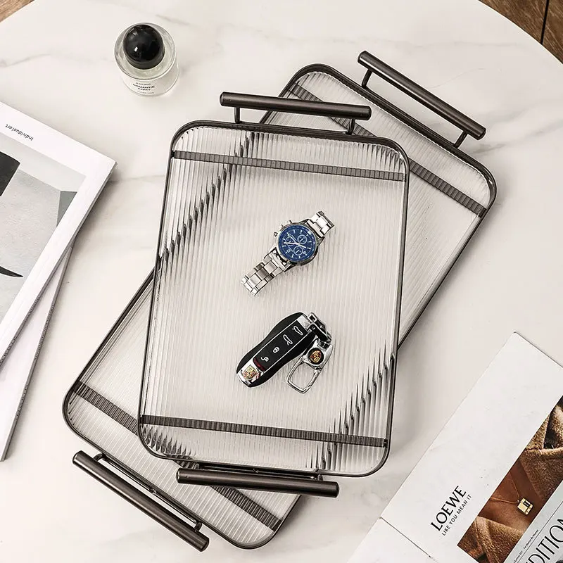 Acrylic Serving Tray Durable Dishes & Plates for Serving & Display