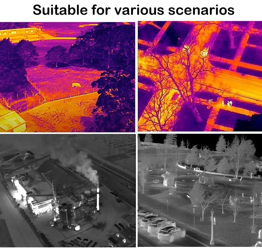 Hti U01 Unmanned Accessories Thermal Module Fpv Drone Infrared Night Vision 256x192 drone with thermal imaging camera