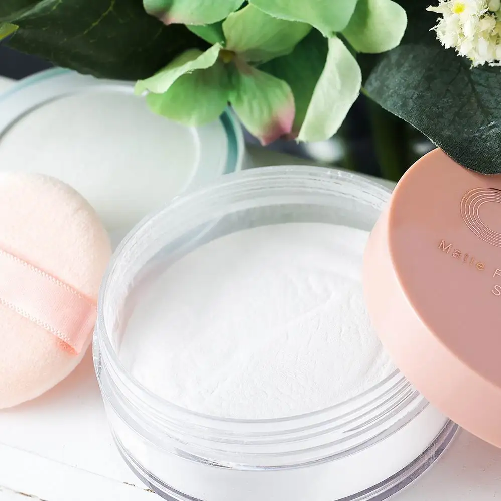 Custom Logo Talc Free Oil Control Private Label Vegan Makeup Matte Pink Loose Setting Powder Light Weight Setting Powder