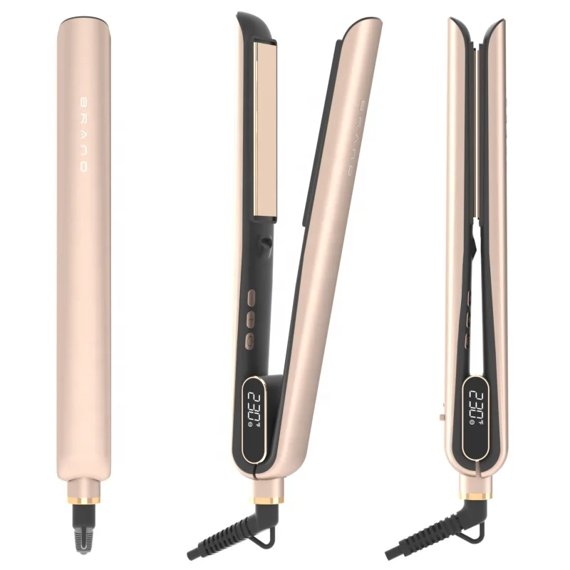 Fast hair straightening MCH heater infrared ceramic hair straightener flat iron