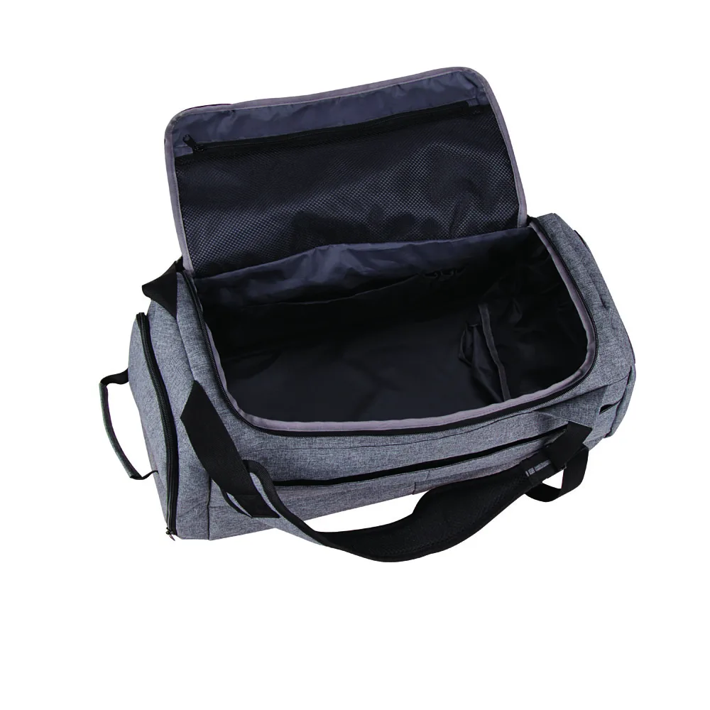 Custom Logo Printed Polyester lightweight Duty Duffel Large Sport Set Equipment Hardware Travel Bag