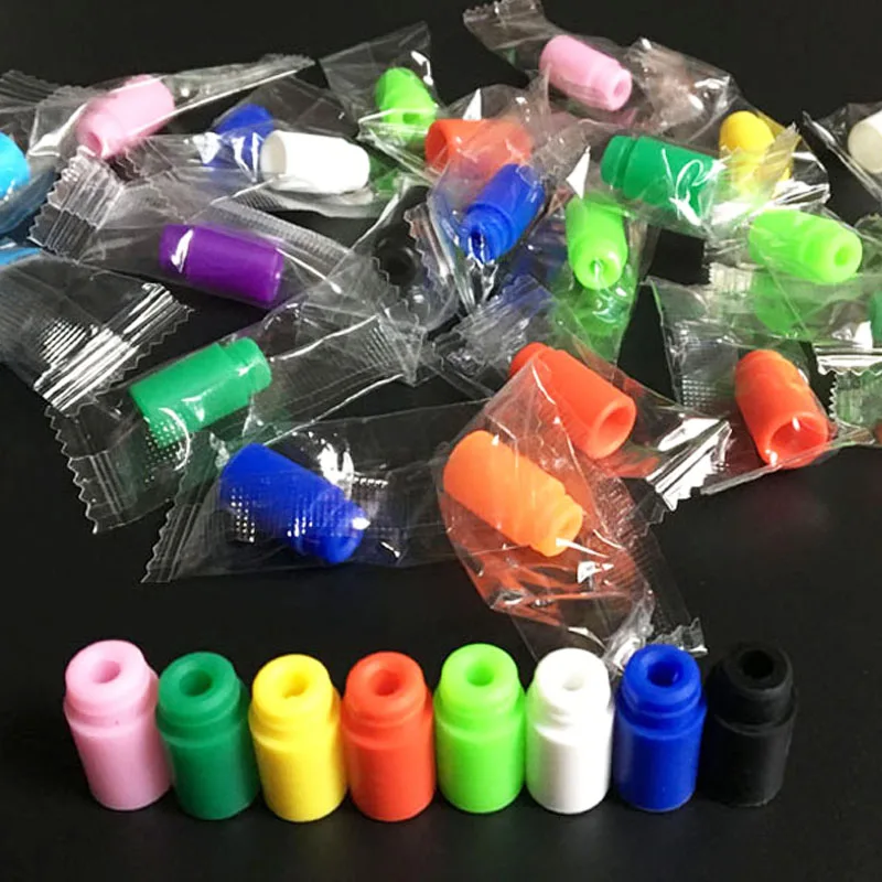  e-cigarette drip tips silicone rubber tip for