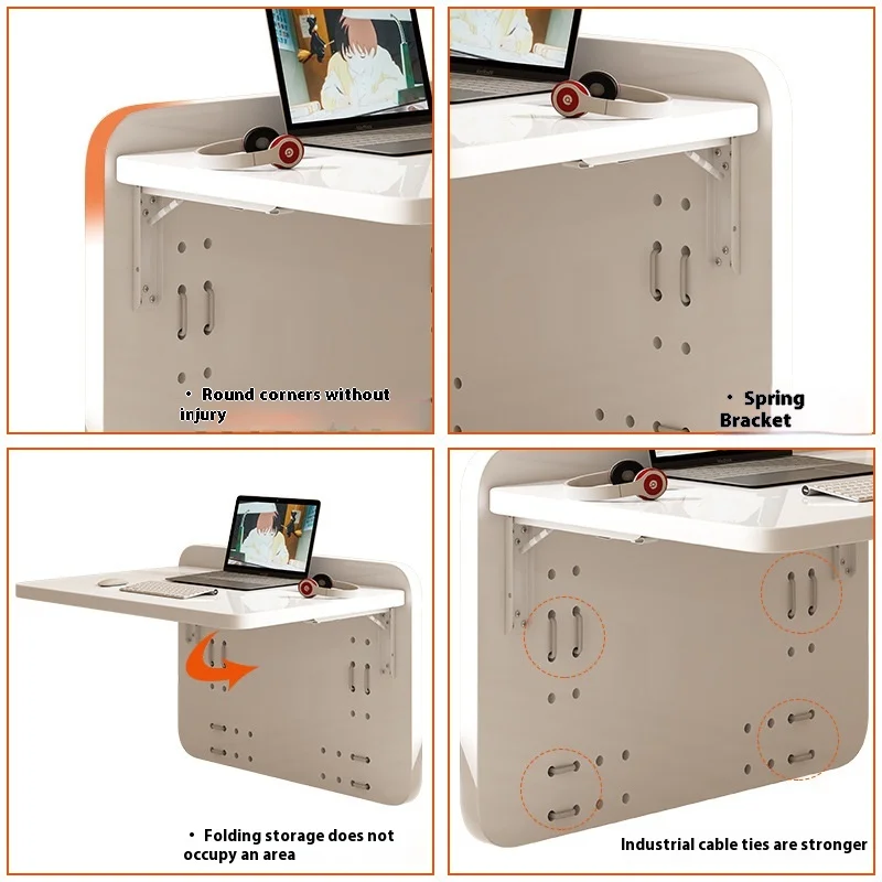 Adjustable Modern Bed Lazy Computer Desk Convenient Foldable Air Hanging Bunk Bed Desk Handy Gadgets College Students Home Use