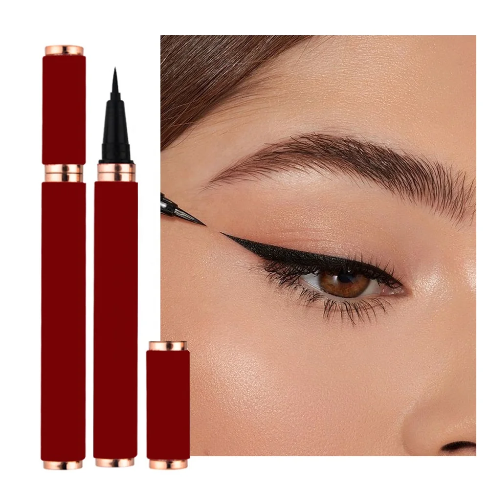 2022 Luxury CPremium Private Label Custom Logo Black Long Wear Waterproof Vegan Matte Liquid Eyeliner Pen Eye Liner Pencil