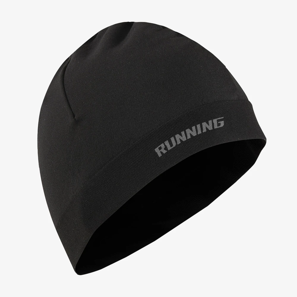 Qianzun manufacture reflective logo custom warm performance knit beanie running