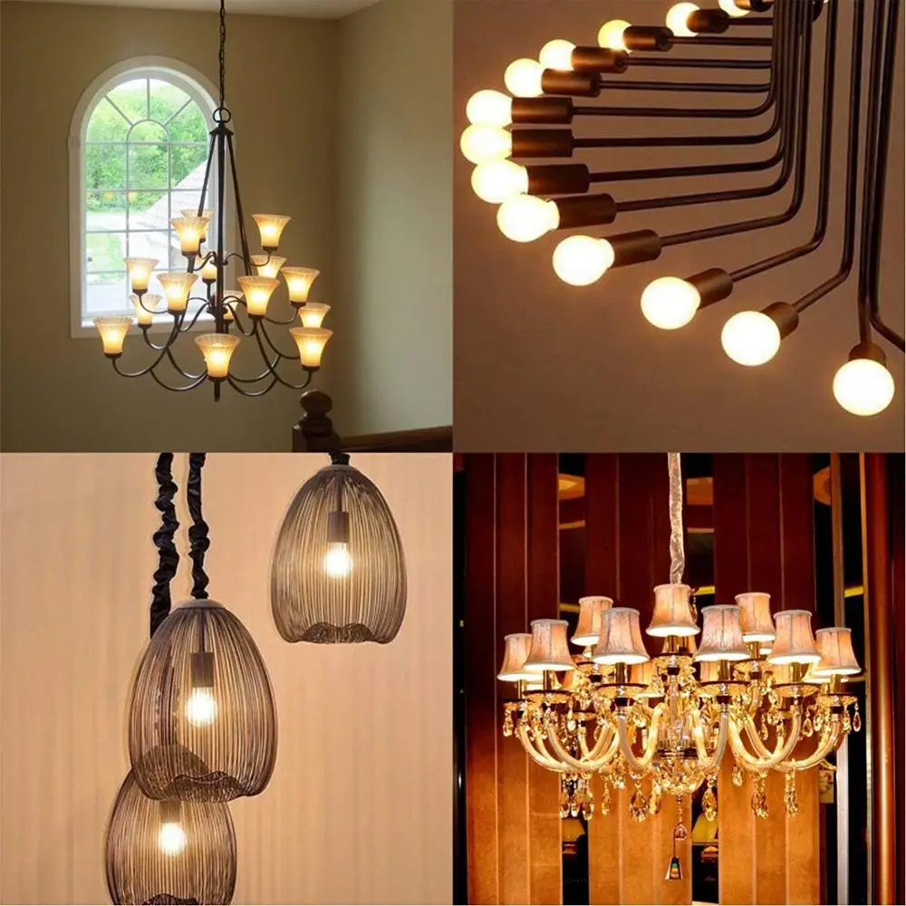 
6W 650LM G45 Frosted LED Filament Bulb E12 E14 E26 E27 B22 Decorative Globe LED Bulbs 2700K 3000K 4000K 5000K 