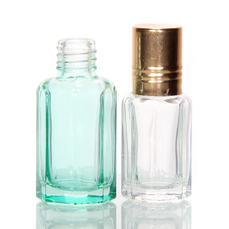 Gold Luxury 3ml 6ml 12ml Essential Oil Perfume Glass Roller Seal Screen Printing Free Sample Packaging