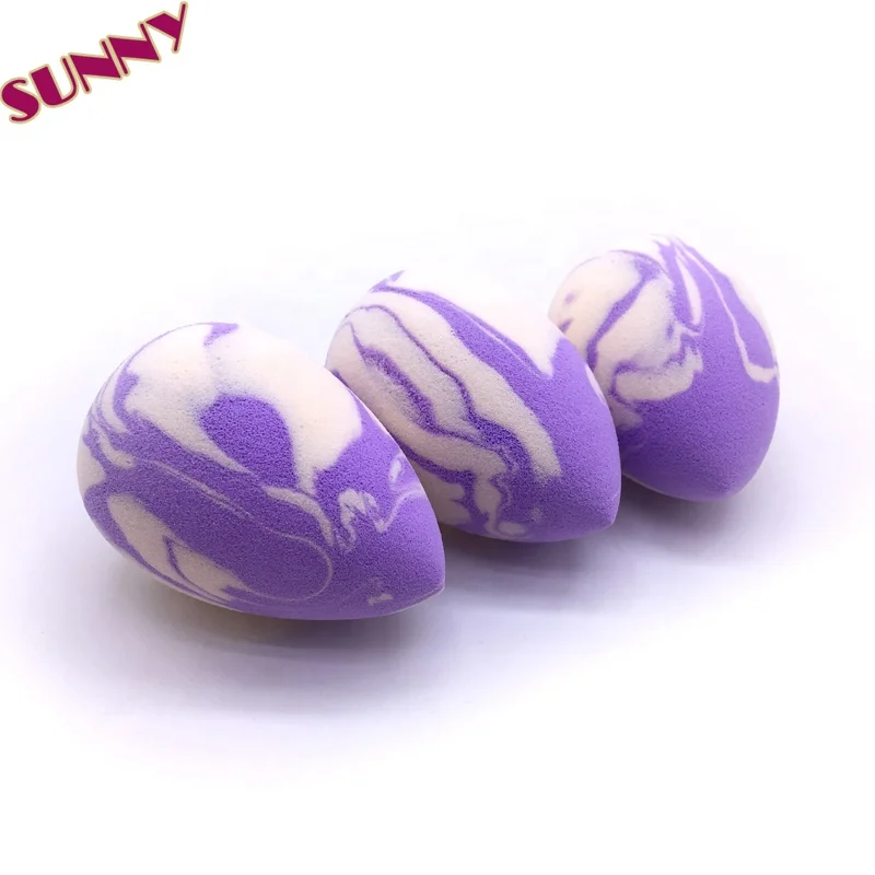 Hot Sell Promotional Hot Non Latex Makeup Sponge Manufacturer light pink marble beauty makeup blender