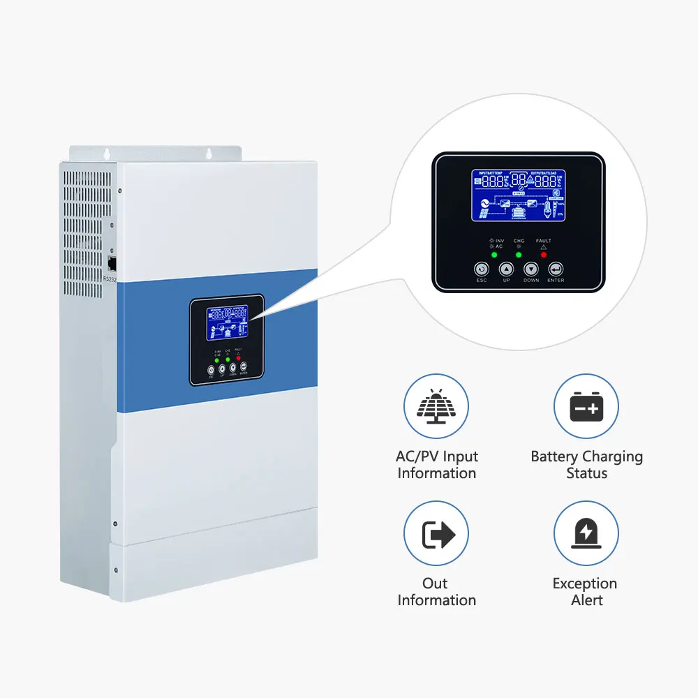 12v 24v 48v 3.5kw 5.5kw Inverter 24 Volt 5kw Pure Sine Wave Inverter Generator 3kw For Solar Panel