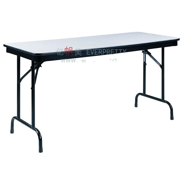 China Home Furniture Tall Folding Table Standard Metal Folding Table with Leg