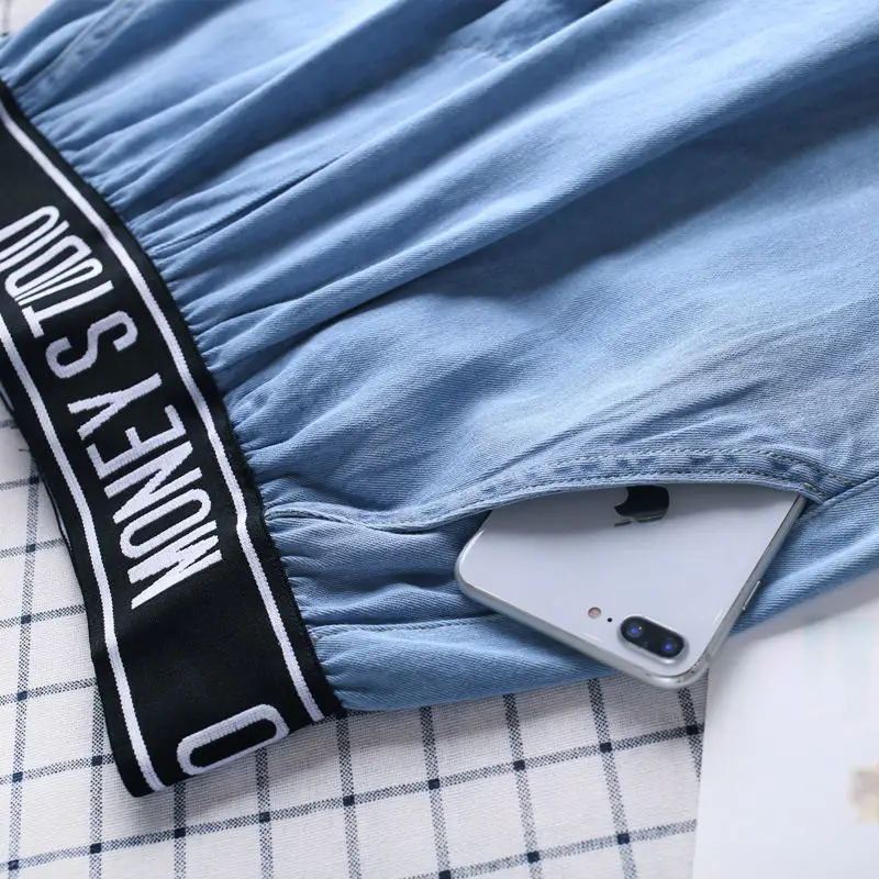 Оптовая продажа новинка весны 2022 драпированные широкие брюки с высокой талией свободные Корейская версия женские джинсы