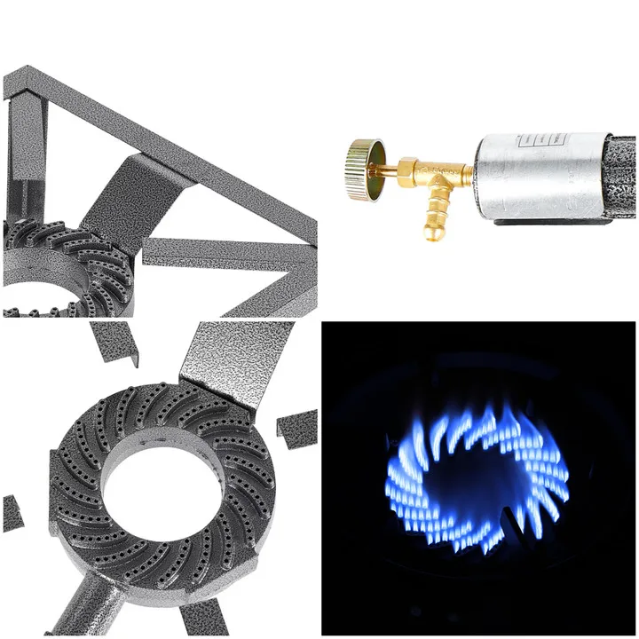 Gas Stove Portable Cast Iron Burner Stove Single Round Burner 40*40