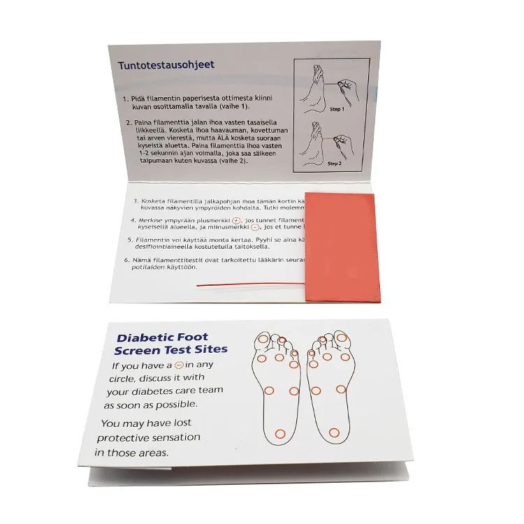 10 Gram Card Type with Instruction Disposable Foot Screening Diabetic Test Monofilament