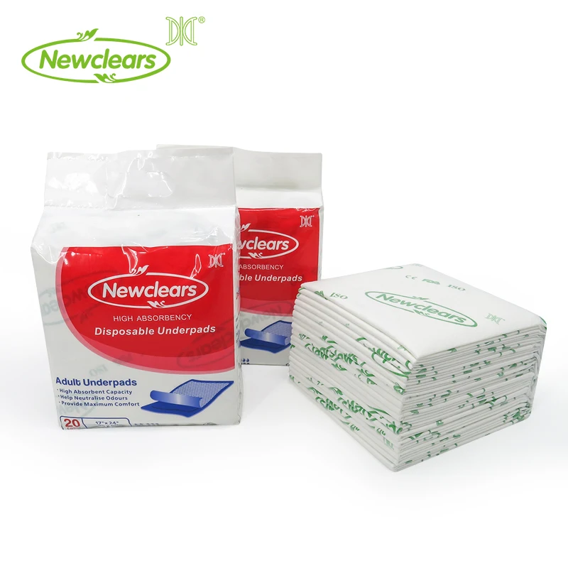 Chinese manufacturer urine diaper under pads for bed disposable incontinence personal care pad