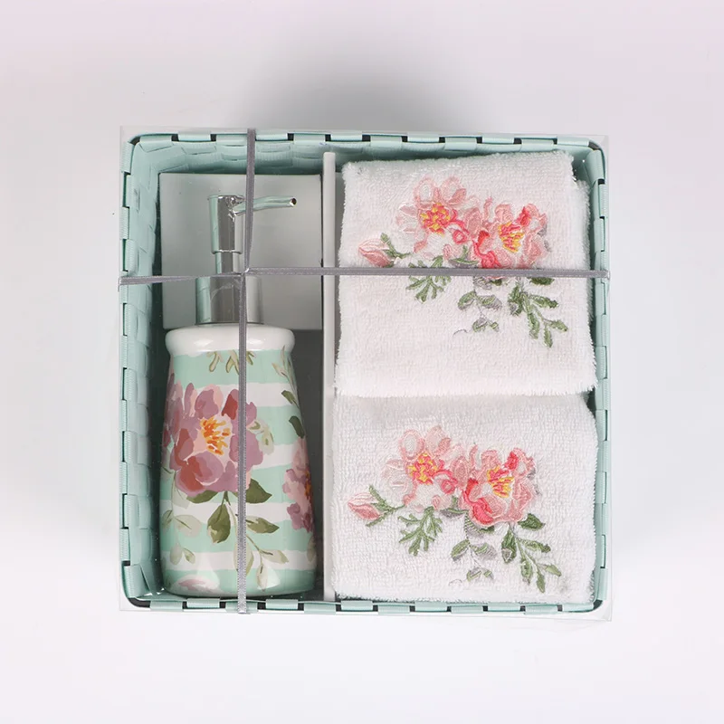 Bathroom accessories set,bath towel, shower curtain sets with rug