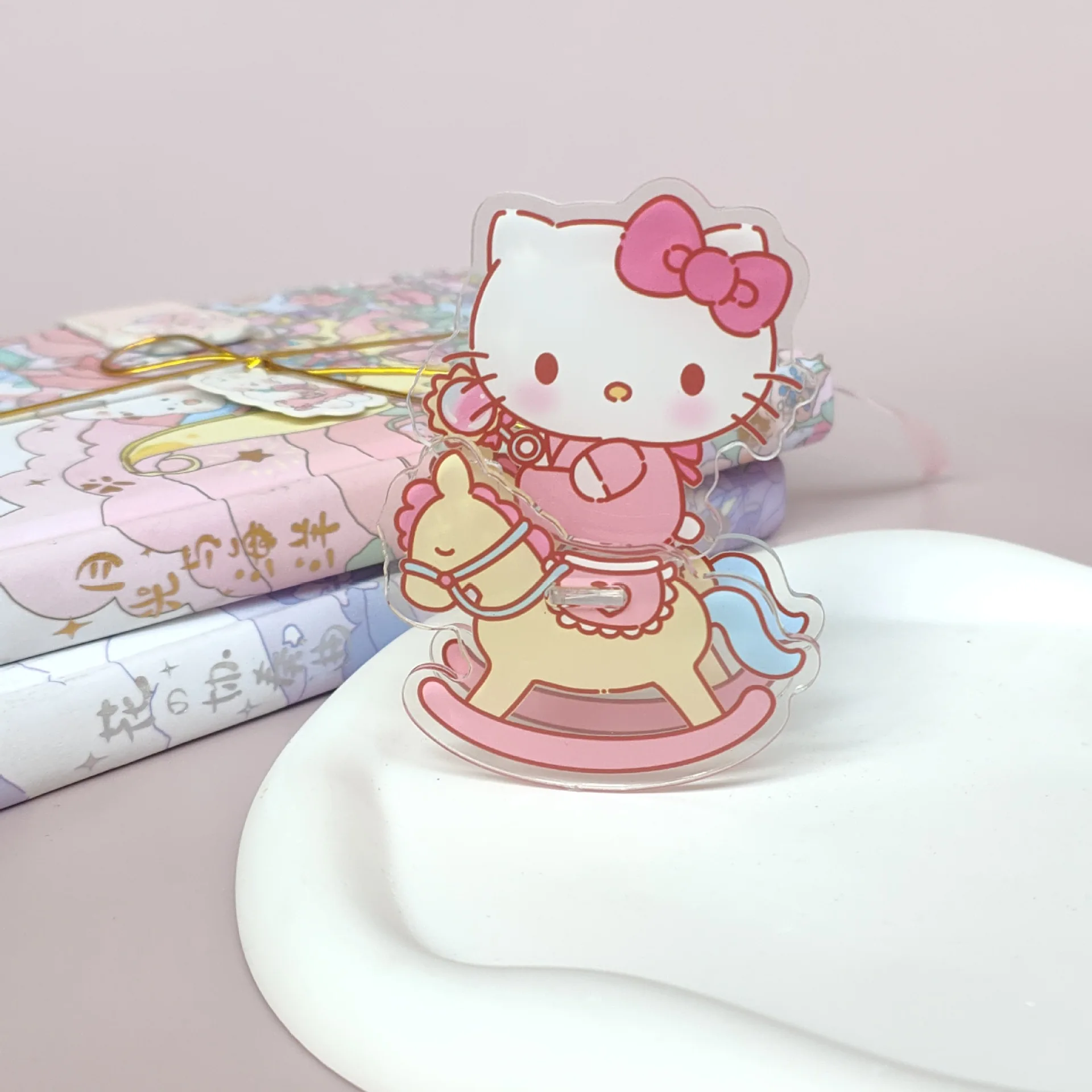 High Rated Custom Acrylic Sanrio Keychain Shake Standee Kpop Acrylic Anime Keychain Charm Standee Custom