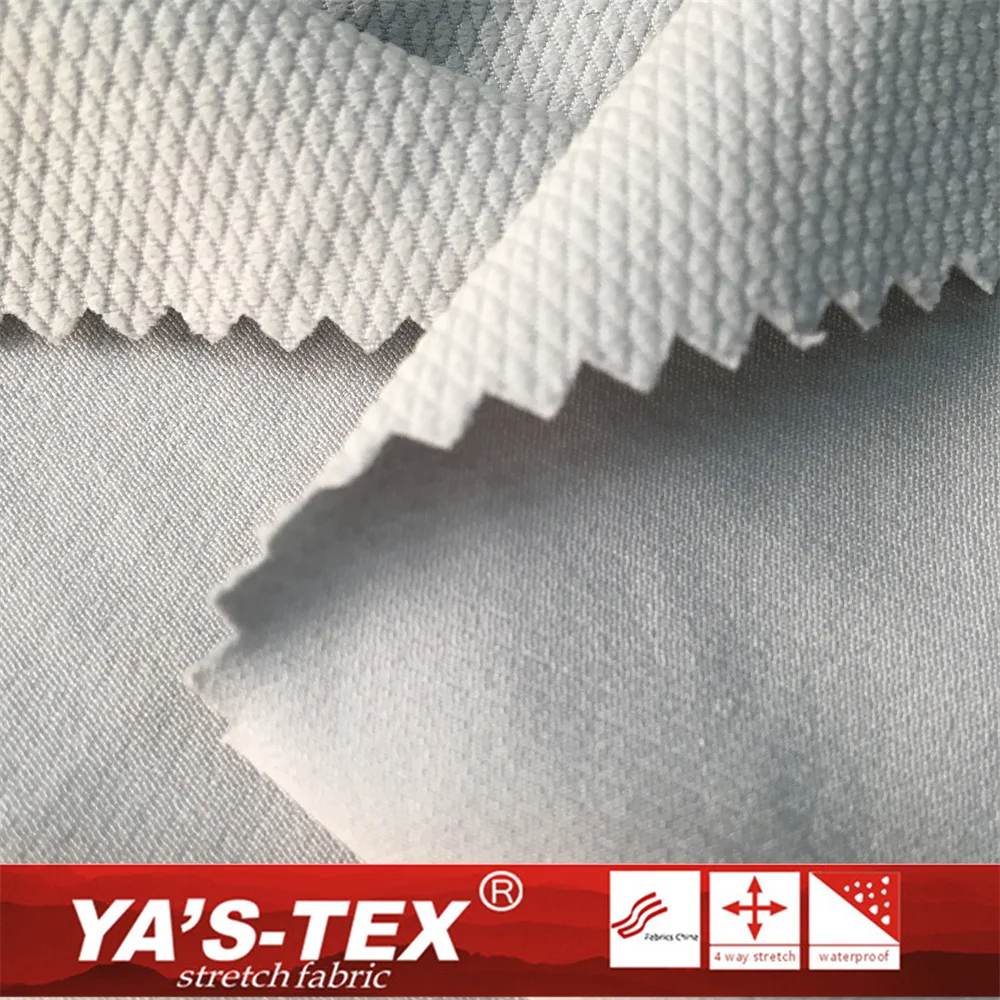 4 way stretch Polyester Spandex Cleancool Jacquard Silver ion antibacterial fiber deodorant functional fabrics for clothing