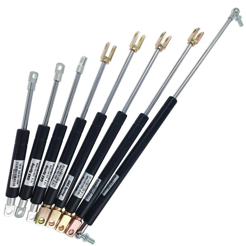 18*8 Rod 50N-500N/5kg-50kg Gas Spring 210mm Stroke Force lift support 500mm Hole Center Distance Cupboard Hinges Gas Spring