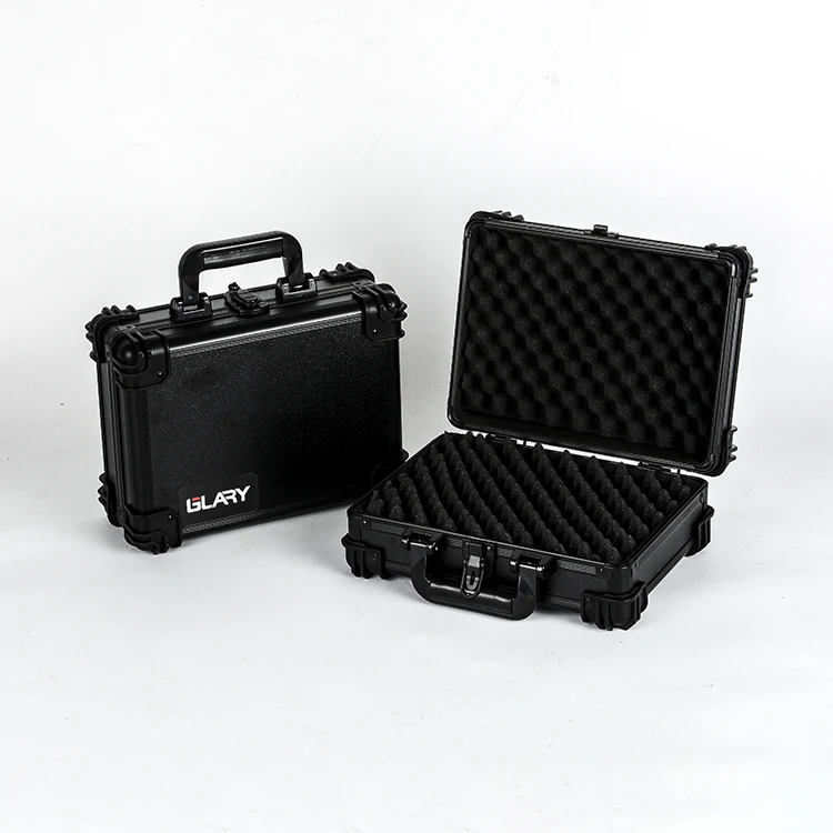 GLARY Stackable Profile Hard Shell case for Guns Box Durable Portable Aluminium Gun case Shockproof Gun case Box With Foam