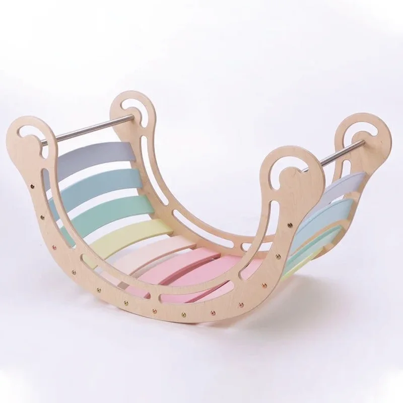 Children Wooden Pickler Triangle Frame Slide Swing Pickler Cnc Bmei Babyclever Piklers Triangle 3-In-1 Climbing Triangle