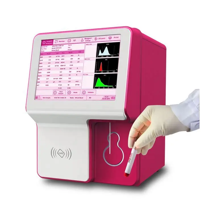 Easy Operate Single Channel 3 Color Histograms China Cheap Vet Hematology Analyzer