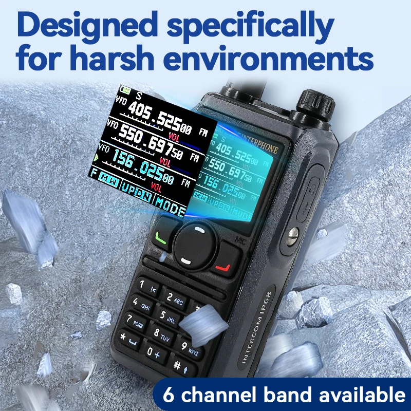 2024 Wholesale Waterproof Marine 10watt Hy Power Walkie Talky Portable Am Fm Uv Vhf Handheld Walkie Talkie Two Way Radio