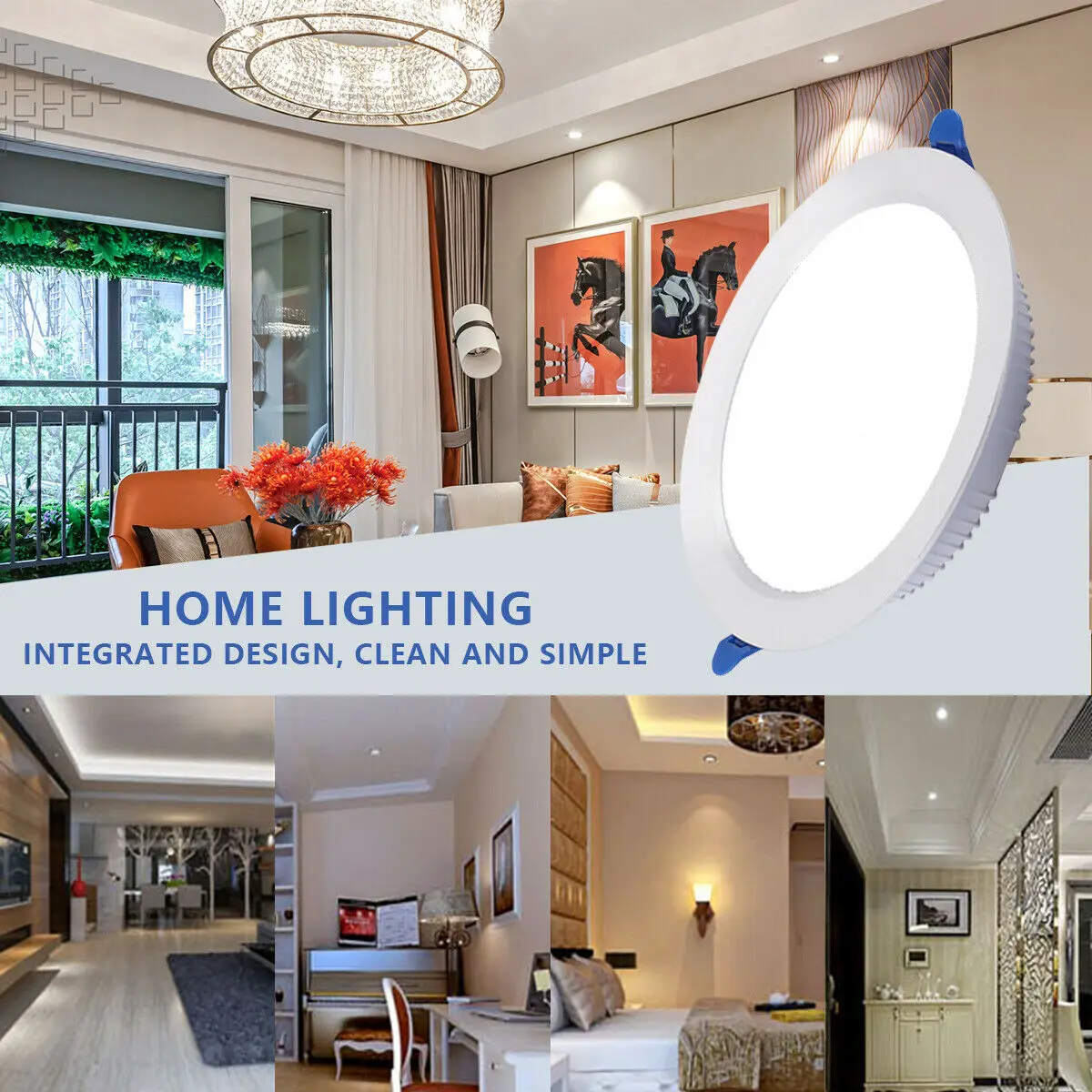 Hyundai QK LED Downlight 30W 35W 7FT 8FT  Recessed Aluminum Downlight Cold white 6500K