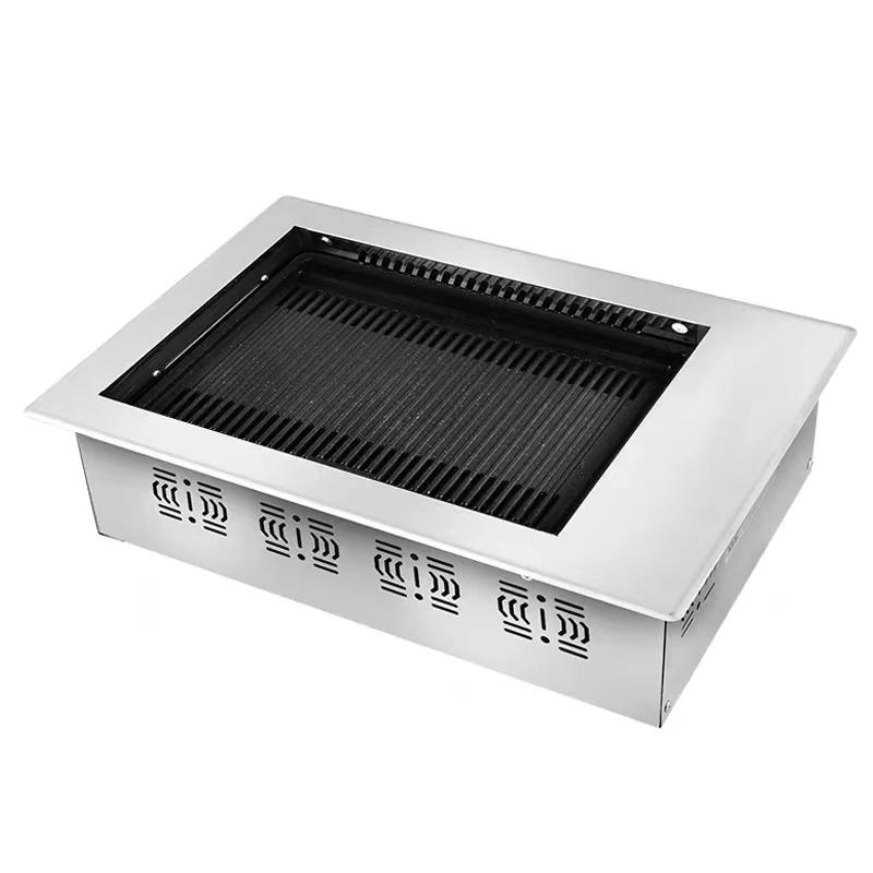 Long Service Life Restaurant Smokeless Round Barbecue Tool Stainless Steel Korean BBQ Grill
