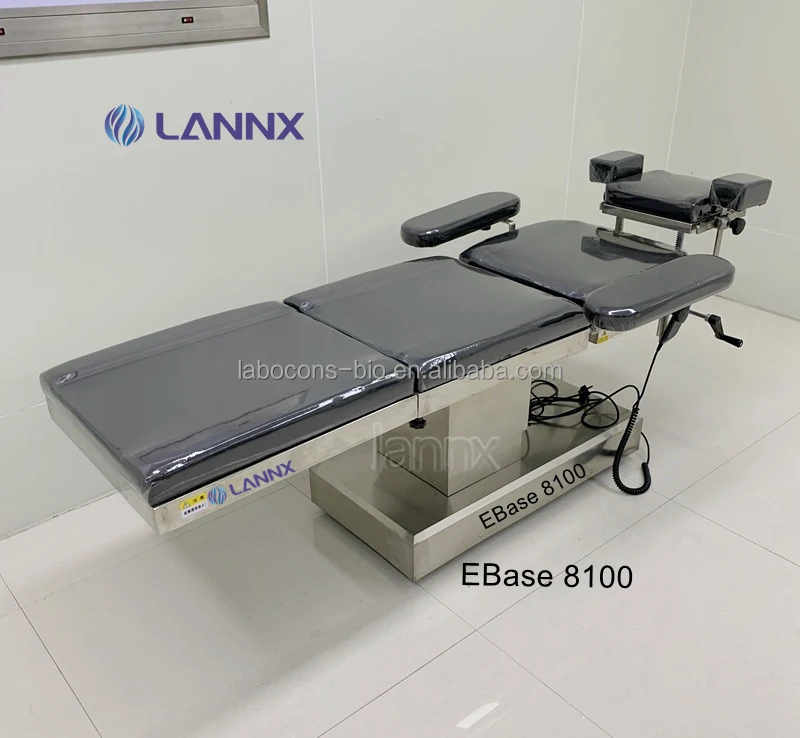 LANNX EBase 8100 Manufacturers exam Operating table with accessories electric delivery bed ophthalmic surgery surgical table