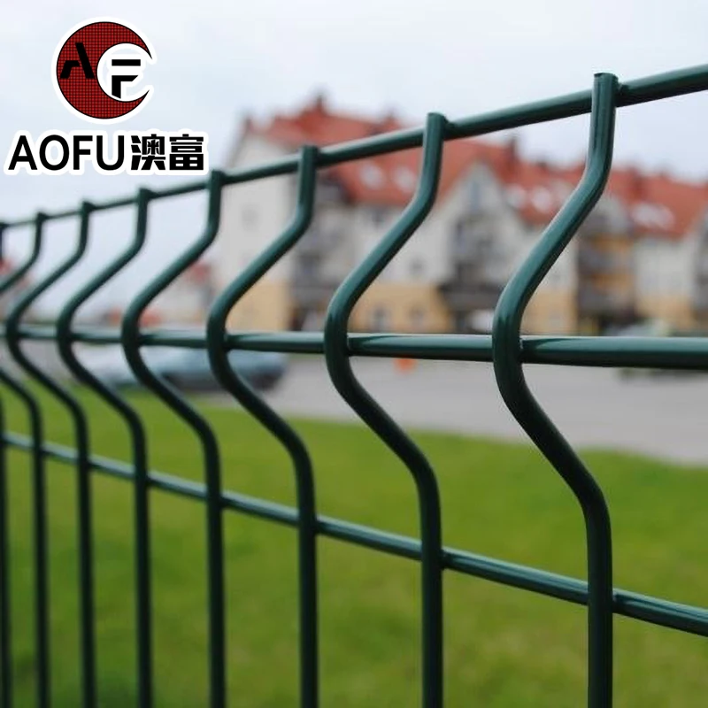 Wire mesh fence galvanized square metals post 3D fence welded wire panels factory price