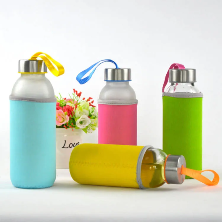 custom sports glass water bottle wholesale bottles in china 300ml 500ml