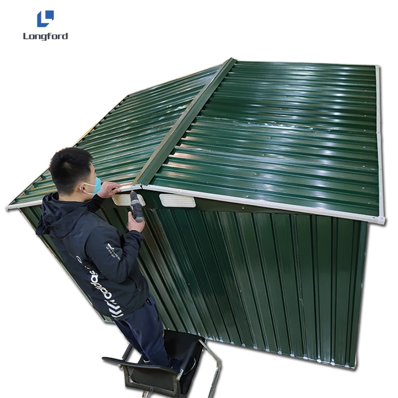  Новый металлический садовый сарай 8X10FT Apex инструмент для хранения