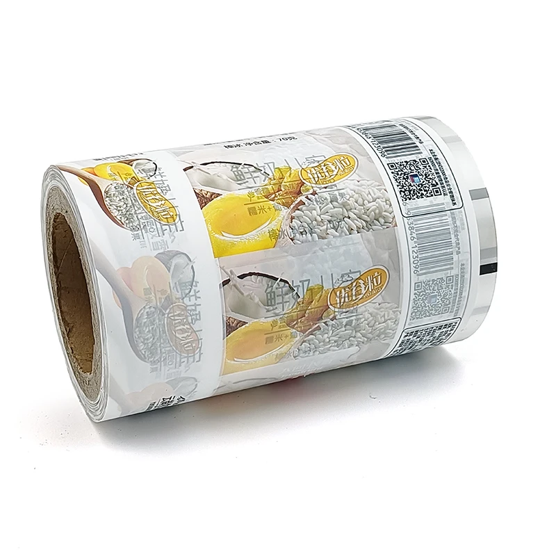 Automatic Plastic Film Roll Packaging Bags For Food Popsicle Wrapper Packaging With Window