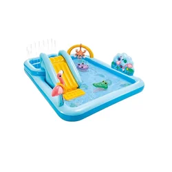 INTEX 57161 Water Play Jungle Adventure Play Center Children Swimming Pool Inflatable Outdoor Kids Paddling Pool