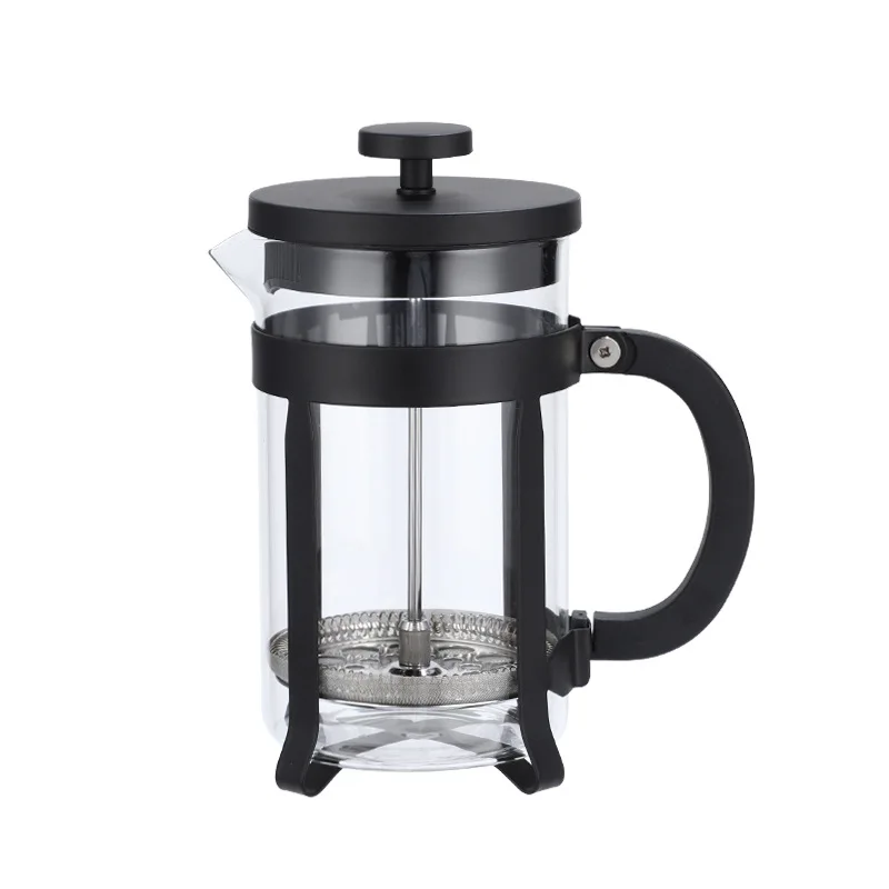 black color  hand brewing coffee 304 Grade Stainless Steel French Press Coffee Maker
