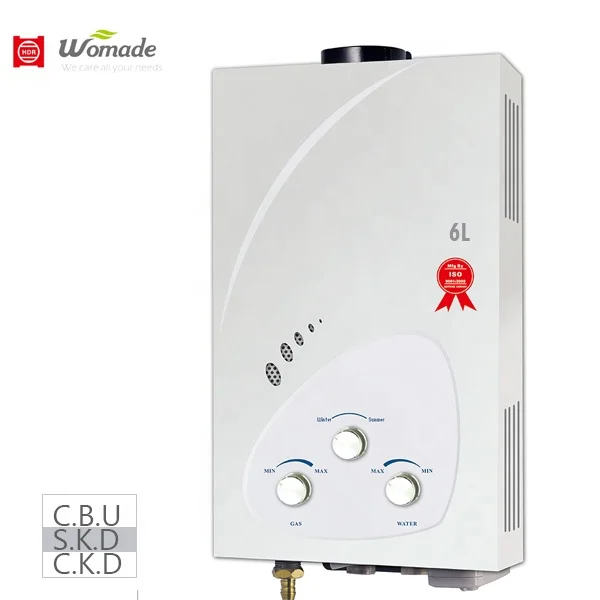 6L deco board natural gas geyser instant hot water heater zero pressure water heater factory price parts